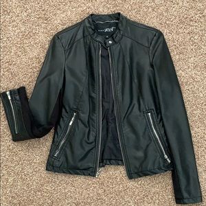 Women’s Black Rivet Leather Jacket - Small